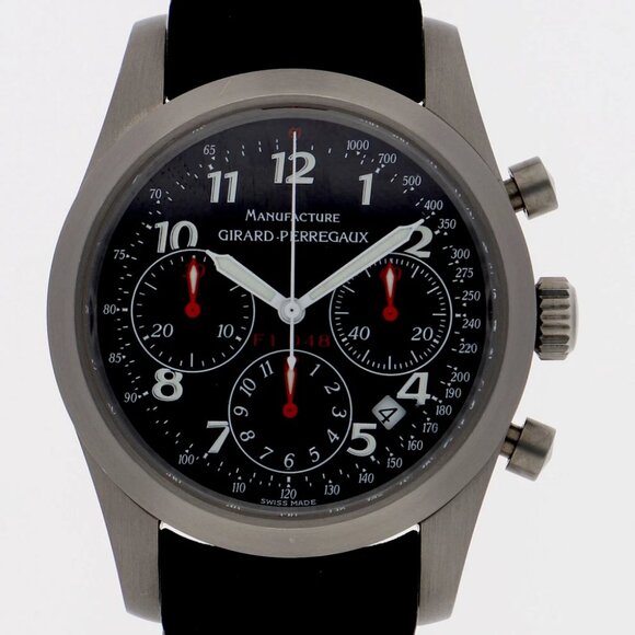 GIRARD-PERREGAUX Watches 4955 TI/rubber Mechanical Automatic - Picture 1 of 10